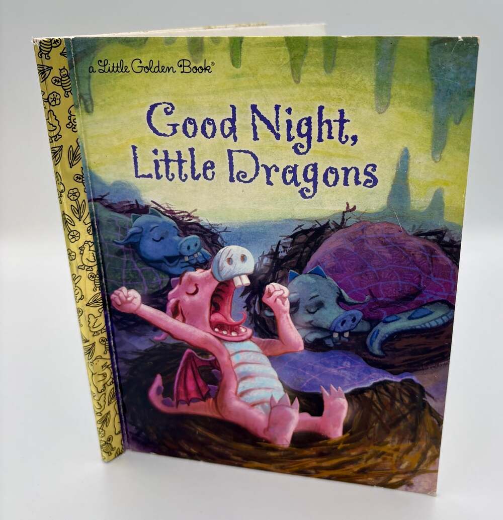 2012 Good Night, Little Dragons Little Golden Book Children’s Book Bedtime Story